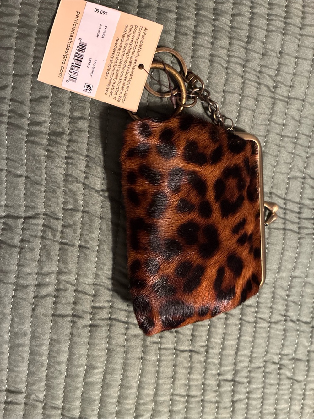 Patricia nash ladies leopard coin purse